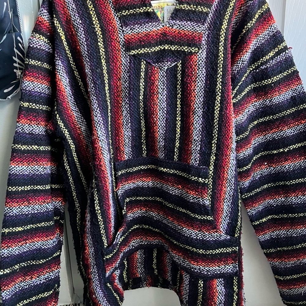 Iguana Jack Drug Rug Large Hoodie Multi Colored